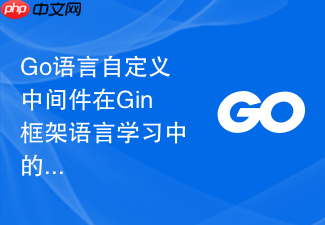 go语言自定义中间件在gin框架语言学习中的实现路径