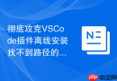 彻底攻克vscode插件离线安装找不到路径的难题