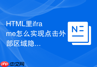 html里iframe怎么实现点击外部区域隐藏