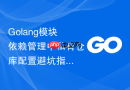 golang模块依赖管理中私有仓库配置避坑指南