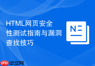 html网页安全性测试指南与漏洞查找技巧
