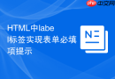 html中label标签实现表单必填项提示