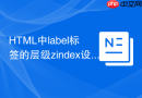html中label标签的层级zindex设置技巧
