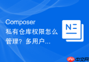 Composer私有仓库权限怎么管理？多用户访问控制设置