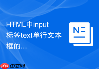 html中input标签text单行文本框的使用实例