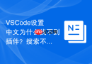 vscode设置中文为什么找不到插件？搜索不到解决方法