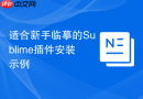 适合新手临摹的Sublime插件安装示例