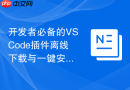 开发者必备的vscode插件离线下载与一键安装技巧
