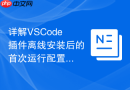 详解VSCode插件离线安装后的首次运行配置