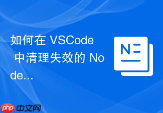 如何在 vscode 中清理失效的 node.js 缓存与环境依赖