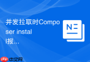 并发拉取时composer install报错怎么解决?网络限速与重试配置