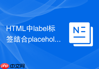 html中label标签结合placeholder实现浮动提示