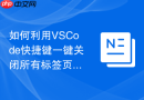 如何利用vscode快捷键一键关闭所有标签页?工作区整理习惯