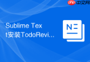 Sublime Text安装TodoReview待办事项插件步骤