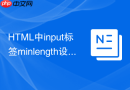 html中input标签minlength设置最小长度的技巧