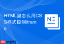 HTML里怎么用CSS样式控制iframe
