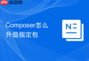 composer怎么升级指定包