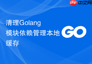 清理golang模块依赖管理本地缓存