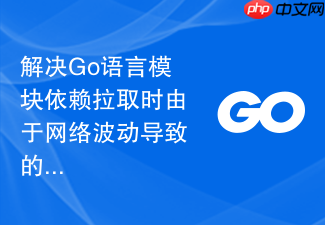 解决go语言模块依赖拉取时由于网络波动导致的包不完整问题