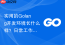 实用的golang开发环境长什么样?日常工作流配置分享