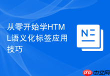 从零开始学HTML语义化标签应用技巧
