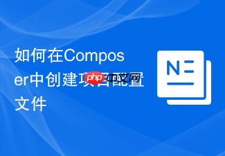如何在composer中创建项目配置文件