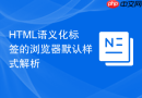 html语义化标签的浏览器默认样式解析