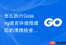 怎么执行golang语言环境搭建后的清理检查