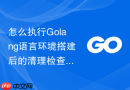 怎么执行Golang语言环境搭建后的清理检查