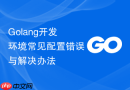 golang开发环境常见配置错误与解决办法