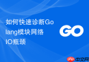 如何快速诊断Golang模块网络IO瓶颈