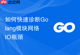 如何快速诊断golang模块网络io瓶颈