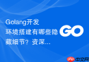 Golang开发环境搭建有哪些隐藏细节？资深开发者分享的配置经验