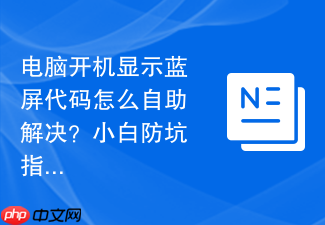 电脑开机显示蓝屏代码怎么自助解决？小白防坑指南
