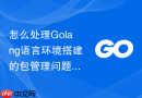 怎么处理golang语言环境搭建的包管理问题