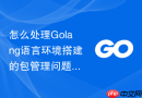 怎么处理Golang语言环境搭建的包管理问题