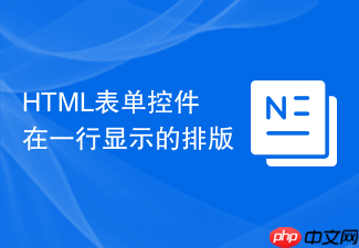 html表单控件在一行显示的排版