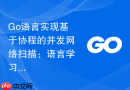 go语言实现基于协程的并发网络扫描:语言学习中的安全扫描实战