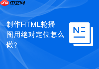 制作html轮播图用绝对定位怎么做?
