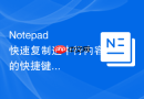 Notepad++快速复制选中行内容的快捷键指南