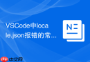 vscode中locale.json报错的常见原因与处理