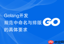 golang开发规范中命名与排版的具体要求