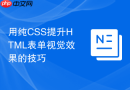 用纯css提升html表单视觉效果的技巧