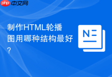 制作HTML轮播图用哪种结构最好？