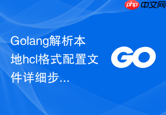 golang解析本地hcl格式配置文件详细步骤