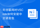 无法联网时VSCode如何安装中文语言包