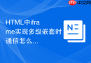 HTML中iframe实现多级嵌套时通信怎么做