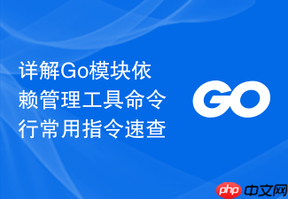 详解go模块依赖管理工具命令行常用指令速查