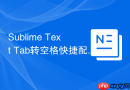 Sublime Text Tab转空格快捷配置教程