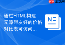 通过HTML构建无障碍友好的价格对比表可访问性指南